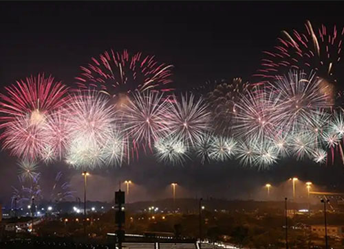 深泽县焰火晚会